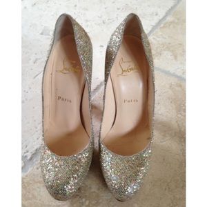 COPY - AUTHENTIC Christian Louboutin Metallic Heals